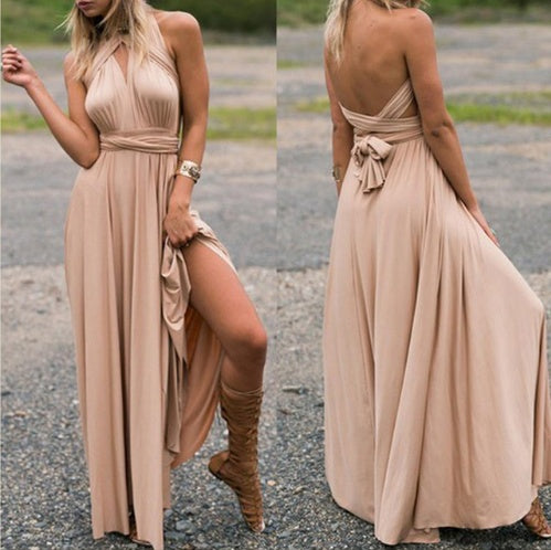 Robe Maxi Bohème Convertible - Style Bandage Sexy