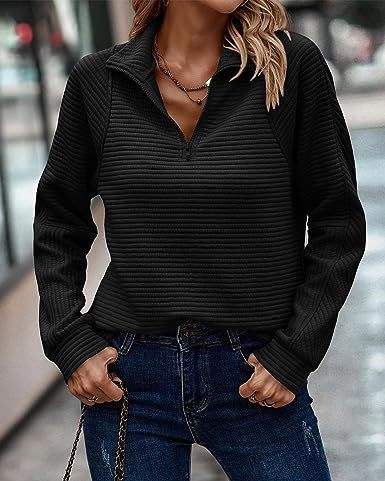 Pull-over en tricot avec fermeture éclair