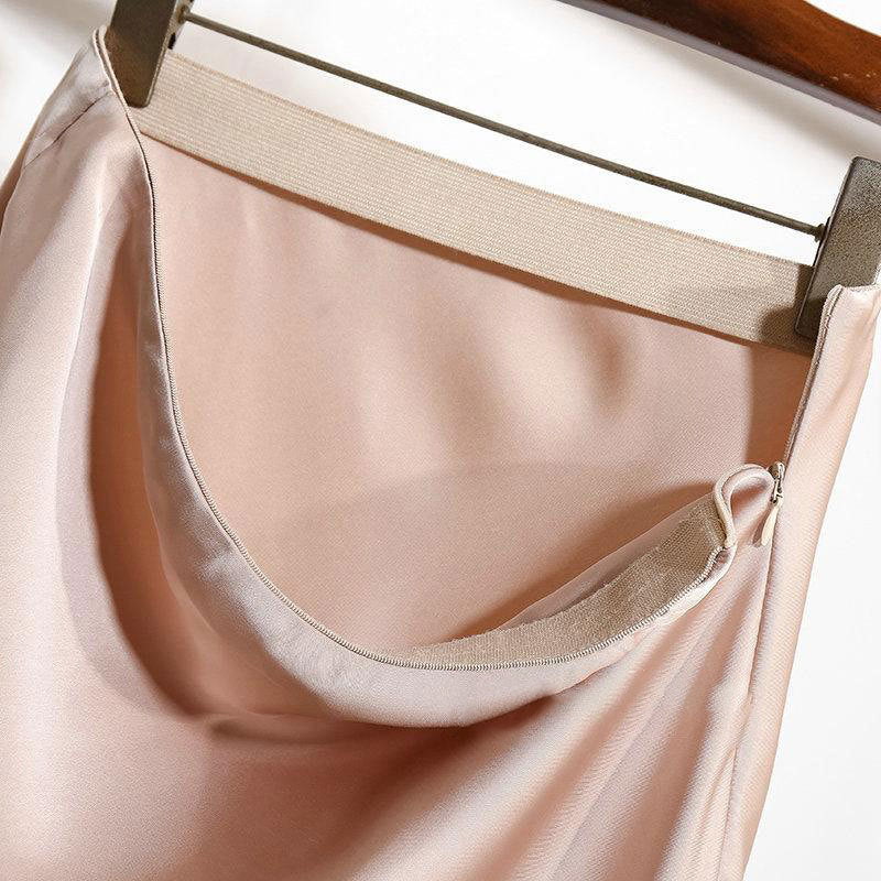 Jupe A-line en satin - Élégance et confort
