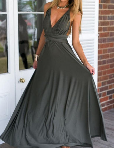 Robe Maxi Bohème Convertible - Style Bandage Sexy