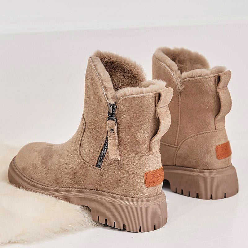 Bottes d'Hiver en Suède Synthétique Antidérapantes