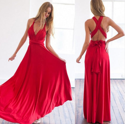 Robe Maxi Bohème Convertible - Style Bandage Sexy