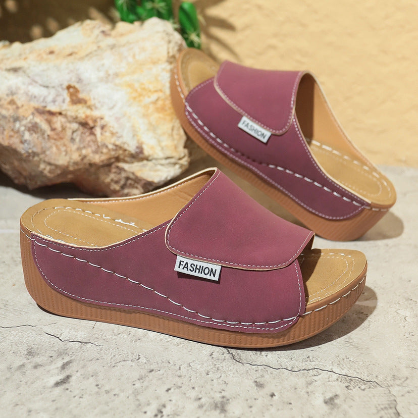 Sandales compensées pour femme