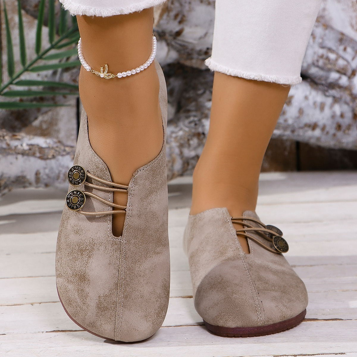 Chaussures d'été basses à enfourcher - Grande taille femme