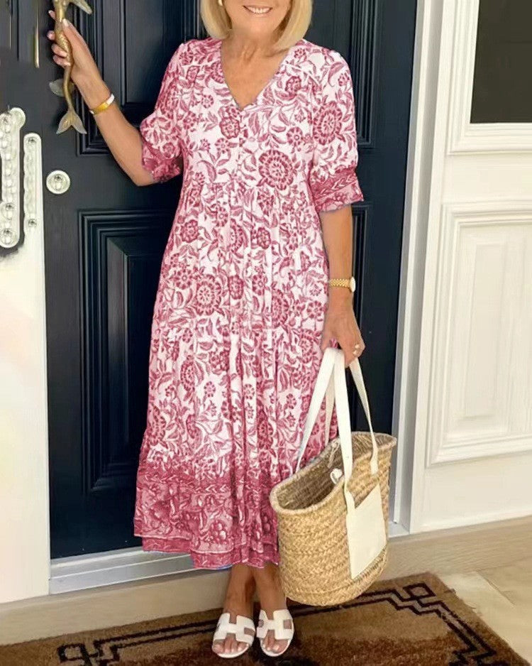 Robe d'été midi élégante pour un look décontracté