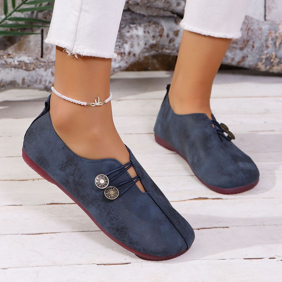 Chaussures d'été basses à enfourcher - Grande taille femme