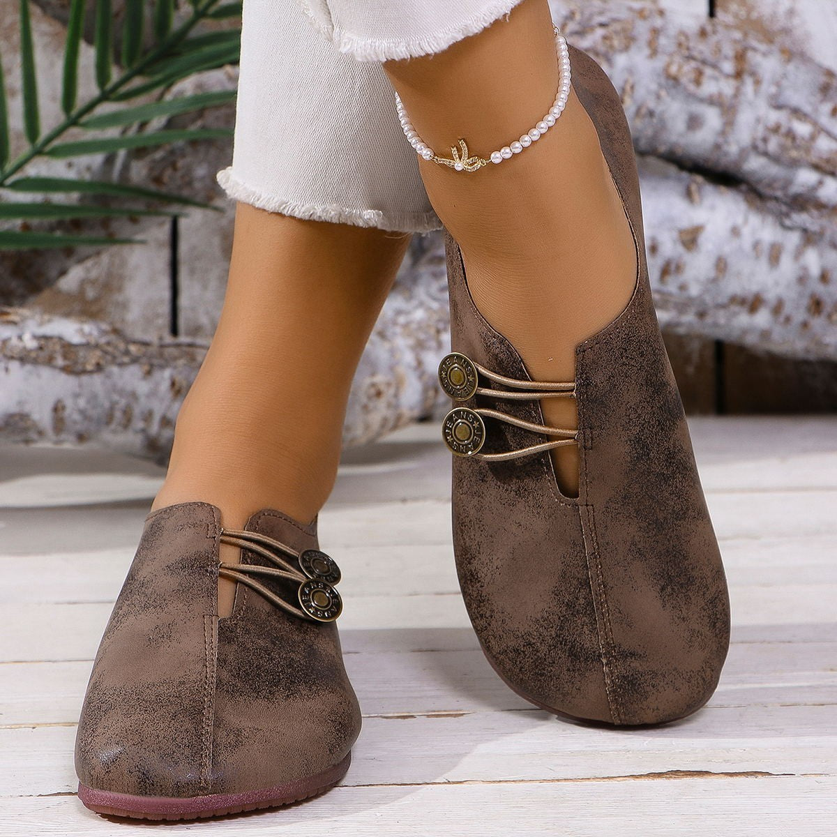Chaussures d'été basses à enfourcher - Grande taille femme