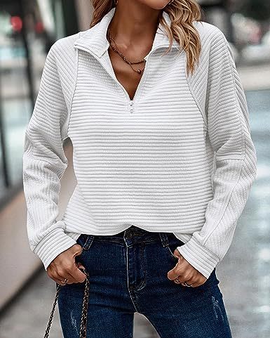 Pull-over en tricot avec fermeture éclair