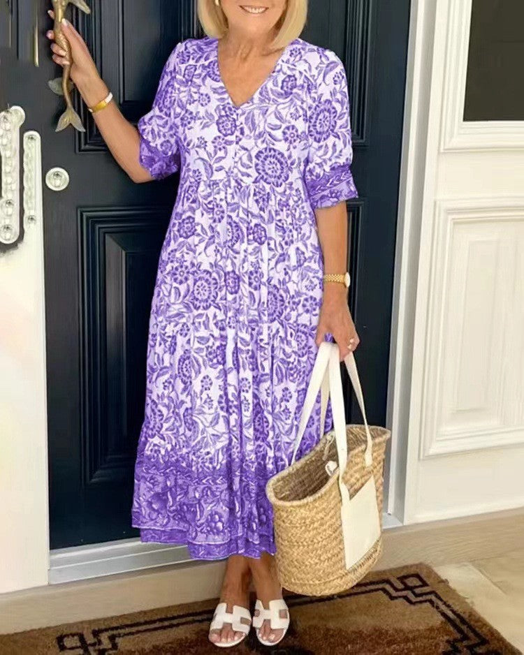 Robe d'été midi élégante pour un look décontracté