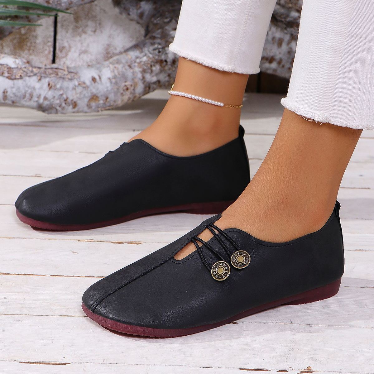 Chaussures d'été basses à enfourcher - Grande taille femme