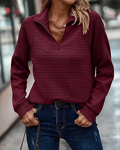 Pull-over en tricot avec fermeture éclair