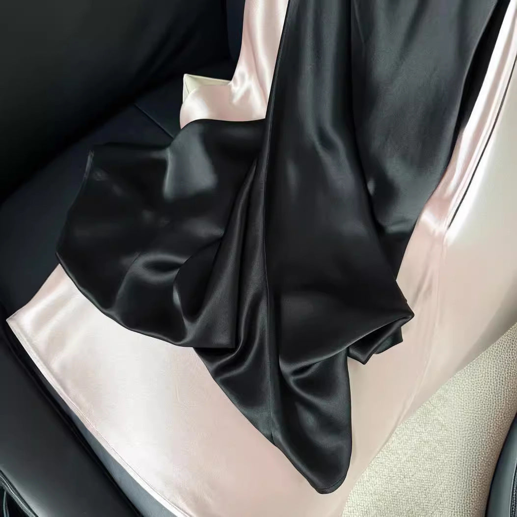 Jupe A-line en satin - Élégance et confort