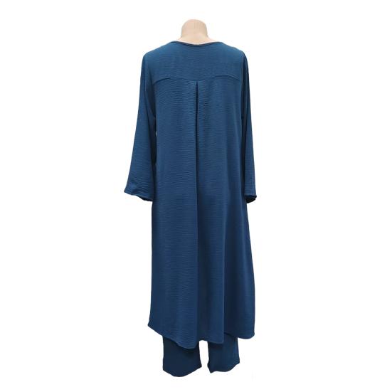 Ensemble Léonie - 2 Pièces Asymétrique Col V avec Poches
