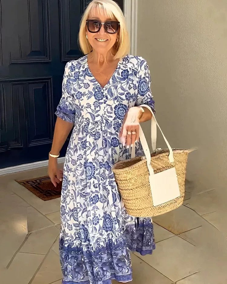 Robe d'été midi élégante pour un look décontracté