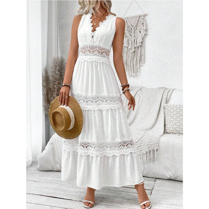 Robe Bohème Romantique - Longue Blanche en Dentelle