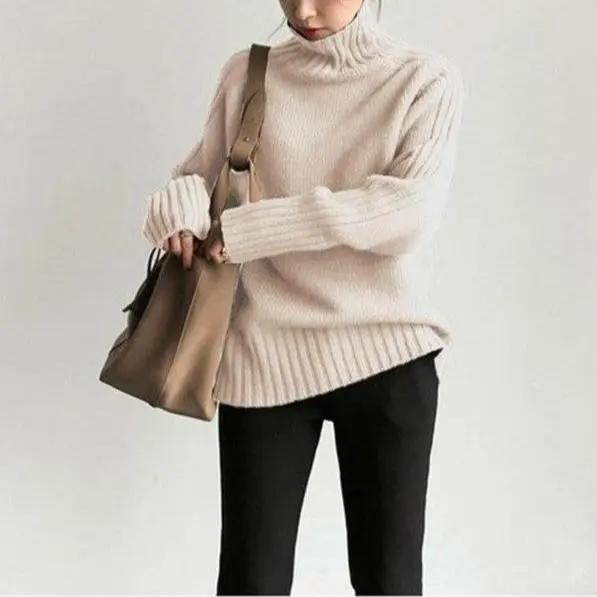 Chandail à Col Roulé - Tricot  Confortable en Polyester feroval