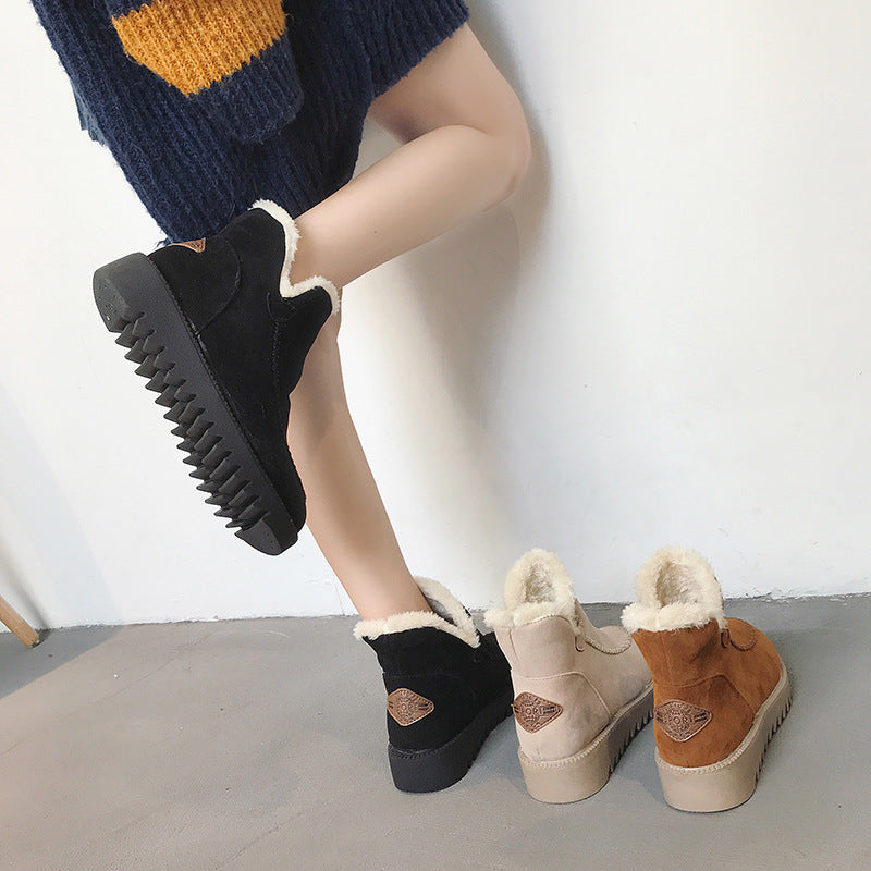 Bottines de luxe en coton - chaleur et confort