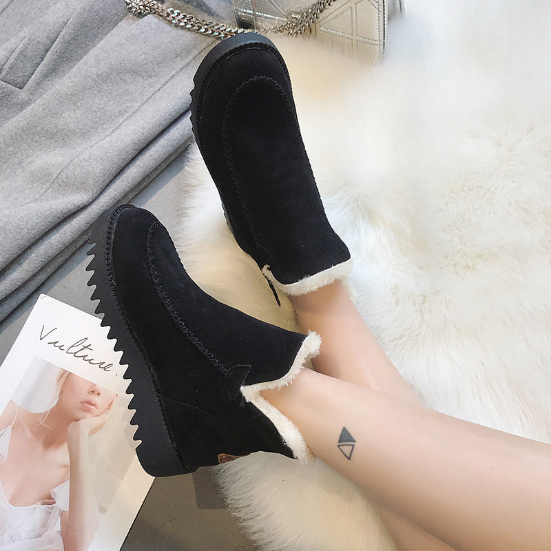 Bottines de luxe en coton - chaleur et confort