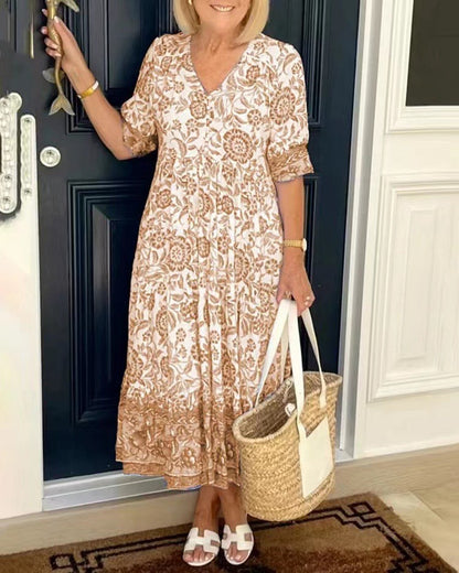 Robe d'été midi élégante pour un look décontracté