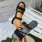 Sandales Plates à Lanières Croisées - Confort et Style Été 2025 Feroval