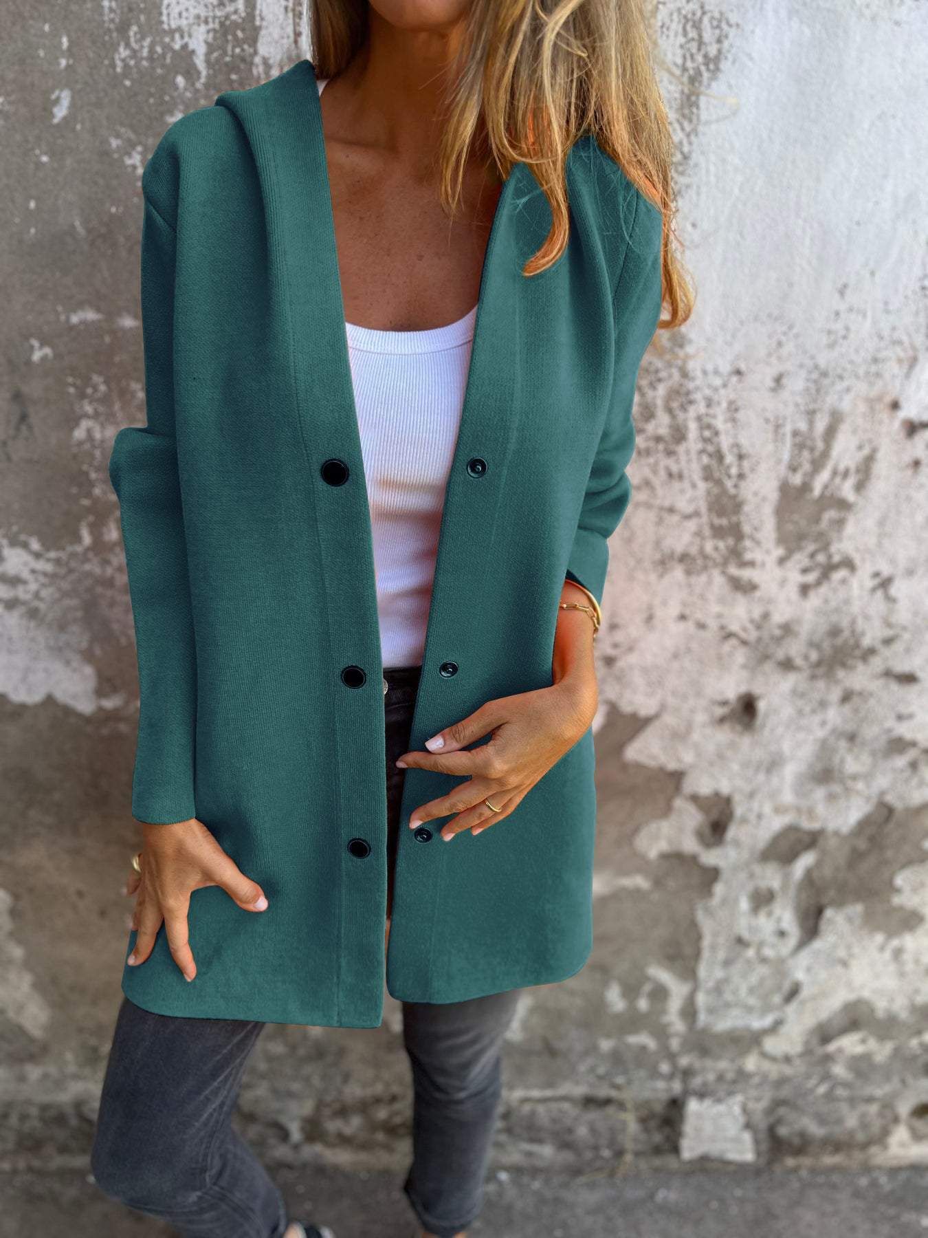 Cardigan oversize à capuche