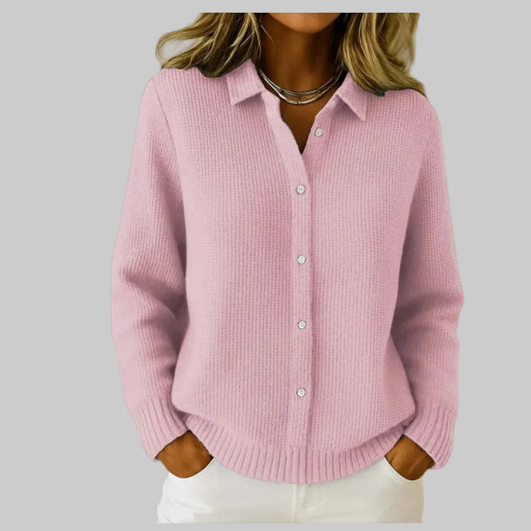 Cardigan Boutonné Col Revers