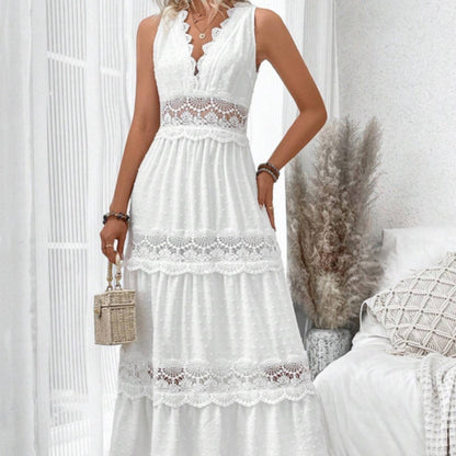 Robe Bohème Romantique - Longue Blanche en Dentelle