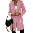 Manteau en Laine à Col Rabattu pour Femmes Feroval