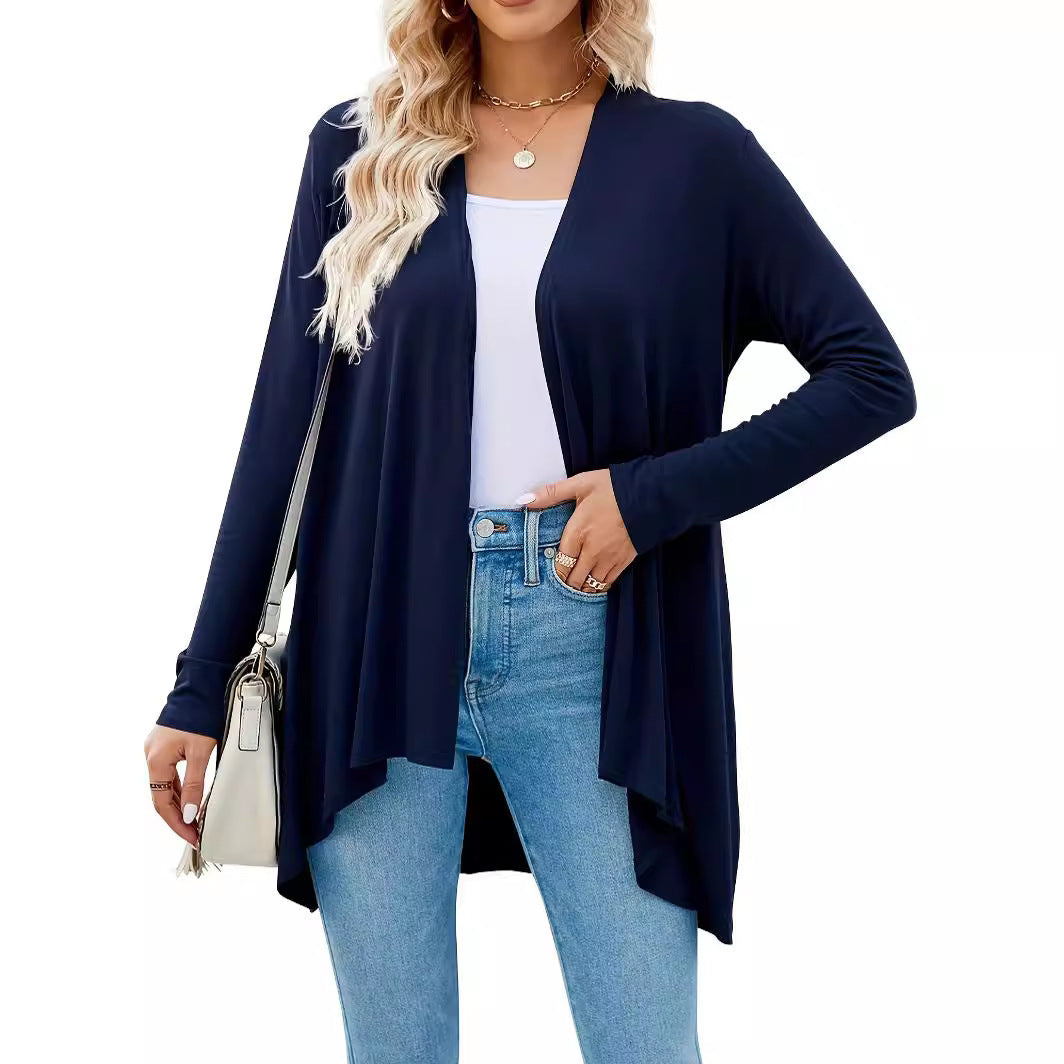 Cardigan Long – Coupe Ample et Élégance Intemporelle Feroval