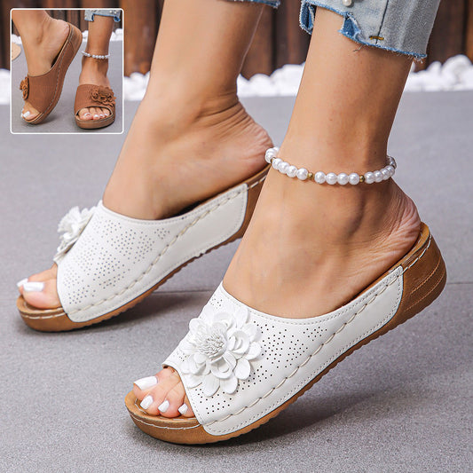 Sandales Compensées Femme à Talon - Mules d'Été