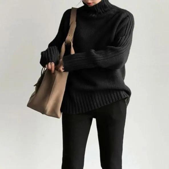 Chandail à Col Roulé - Tricot  Confortable en Polyester feroval