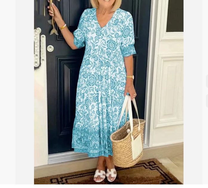 Robe d'été midi élégante pour un look décontracté Feroval