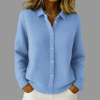 Cardigan Boutonné Col Revers