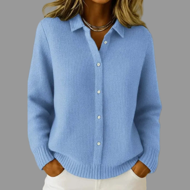 Cardigan Boutonné Col Revers