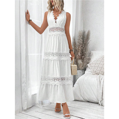 Robe Bohème Romantique - Longue Blanche en Dentelle