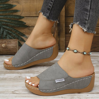 Sandales compensées pour femme
