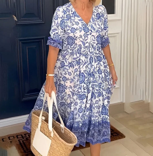 Robe d'été midi élégante pour un look décontracté