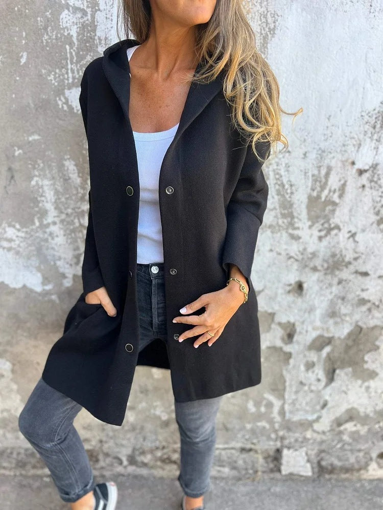 Cardigan oversize à capuche