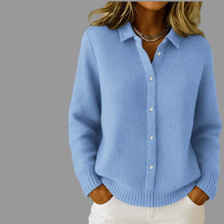 Cardigan Boutonné Col Revers